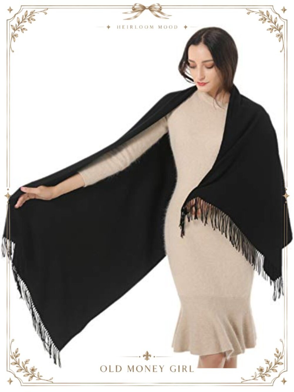Large Pashmina Shawl Wrap Oversized Scarf for Women Evening Wedding